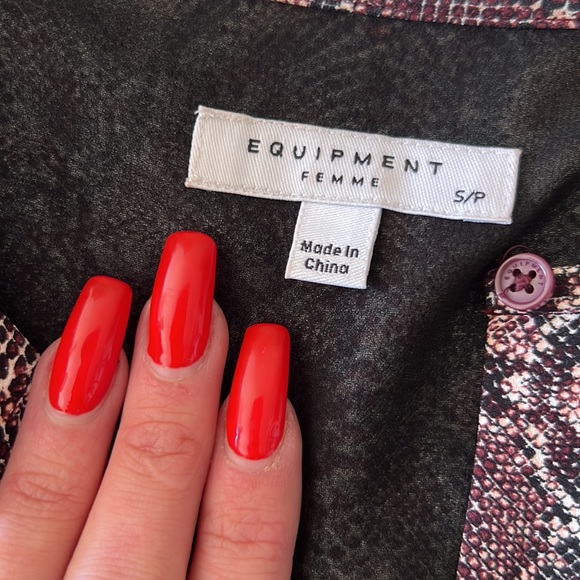 NWOT ✨ Equipment Femme Bonnie Snakeskin Print Shift Mod Shift Dress Sz 4 - Picture 6 of 8